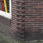 Hoe metsel je een hoek van 45 graden in een gevel? Nou, zo dus.
<br/>
Richard Keijzer, 2016-01-31